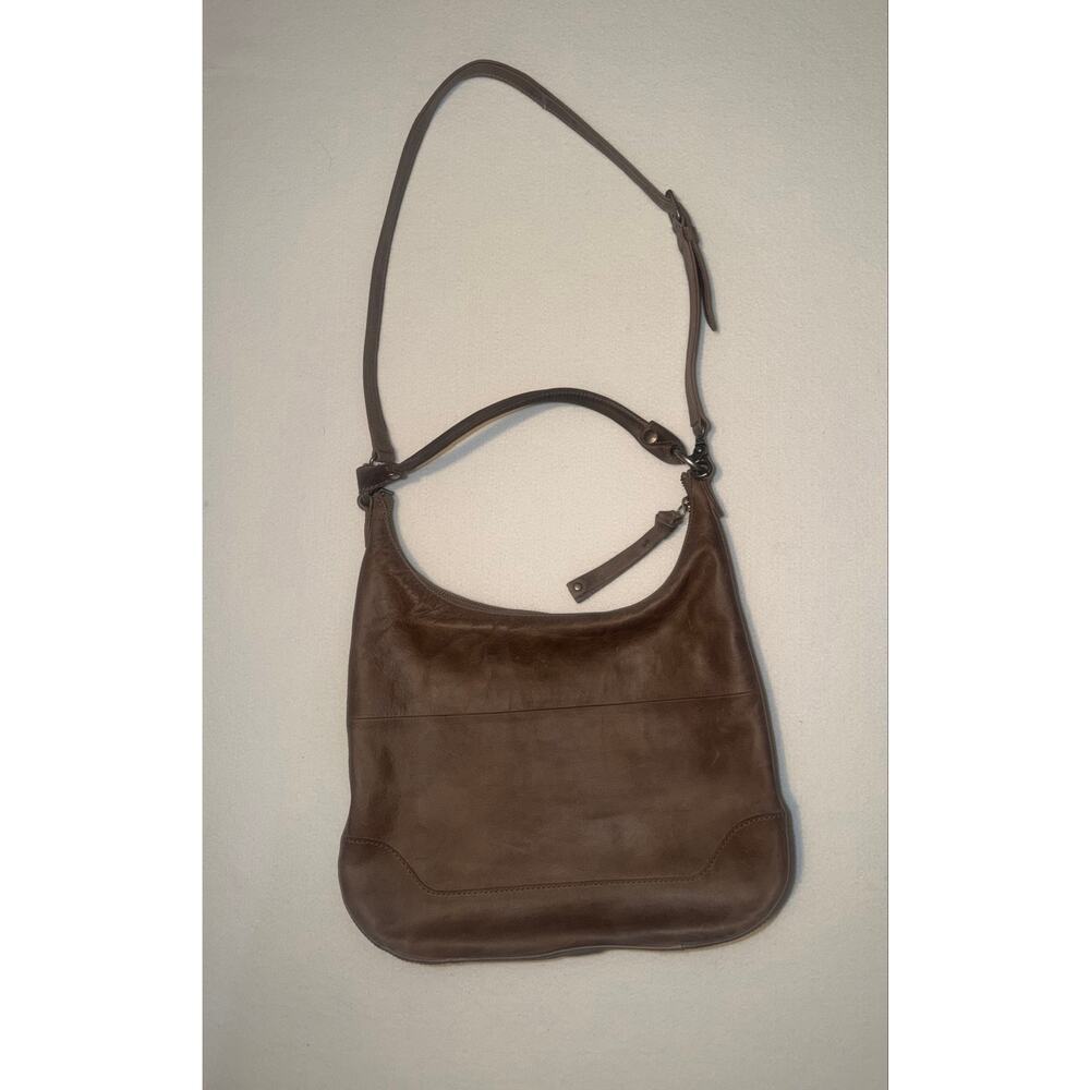 FRYE Mellissa zip boho large leather purse - Picture 2 of 16